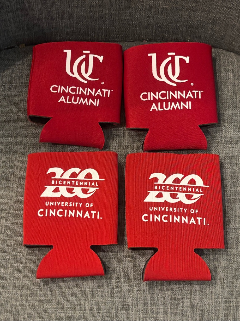 University of Cincinnati Bearcats Alumni Koozies Lot of 4 New
